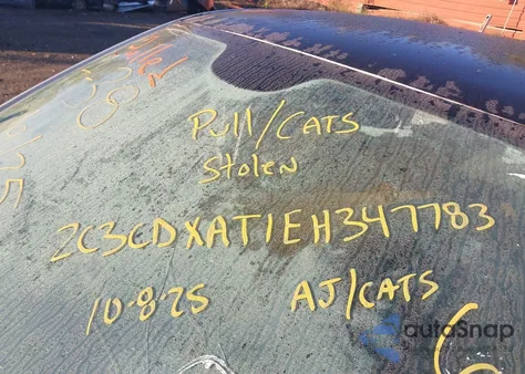 2014 Dodge Charger Police из США, поврежденный, VIN 2C3CDXAT1EH347783